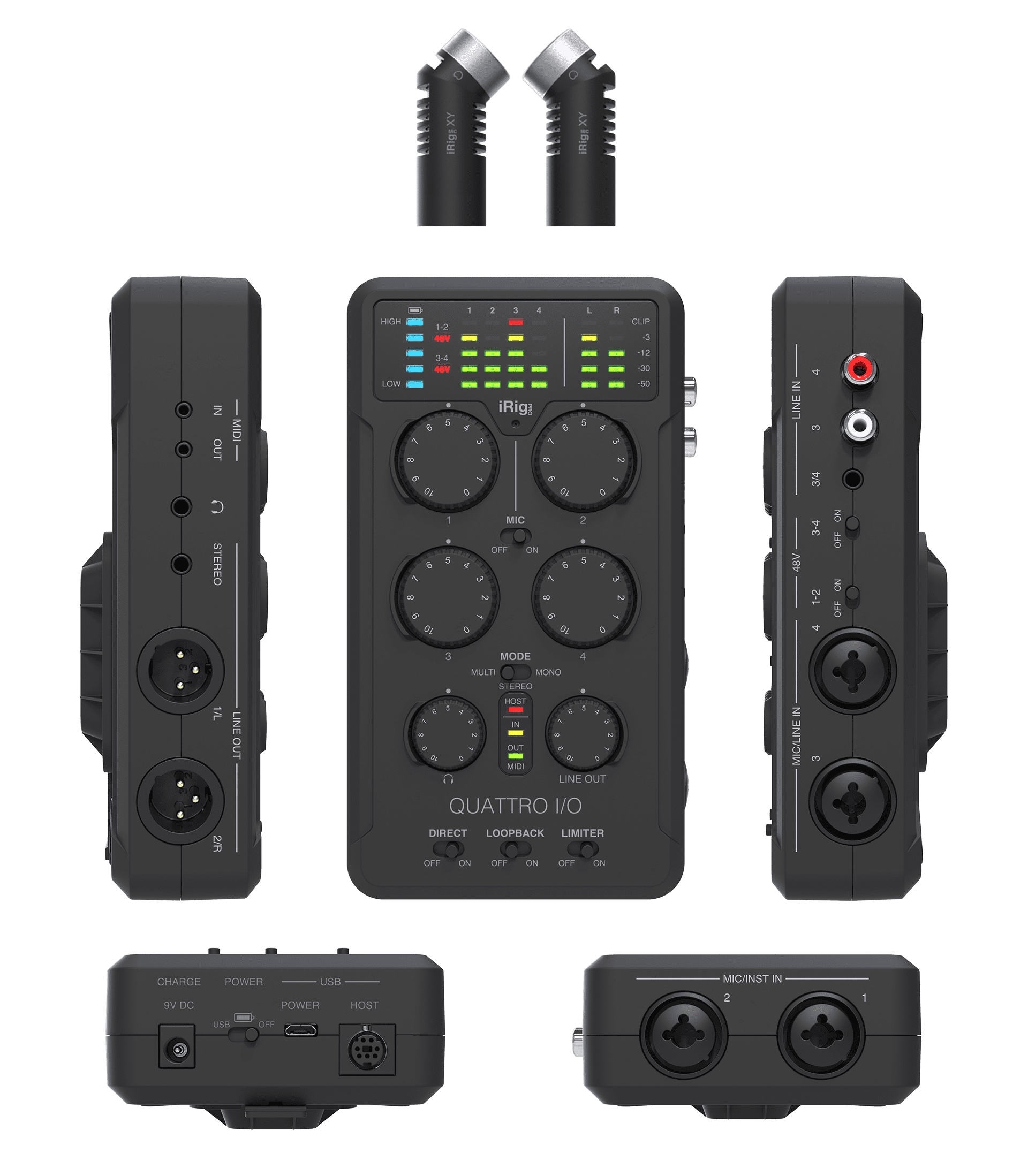 【ジャンク】iRig Pro Quattro I/O オーディオインターフェイス IK Multimedia iRig Pro Quattro I/O se presenta como un grabador de